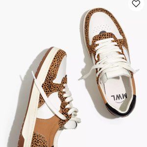 Brand New Madewell Leopard Sneakers: Court Sneakers in Spotted Calf Hair Size 6